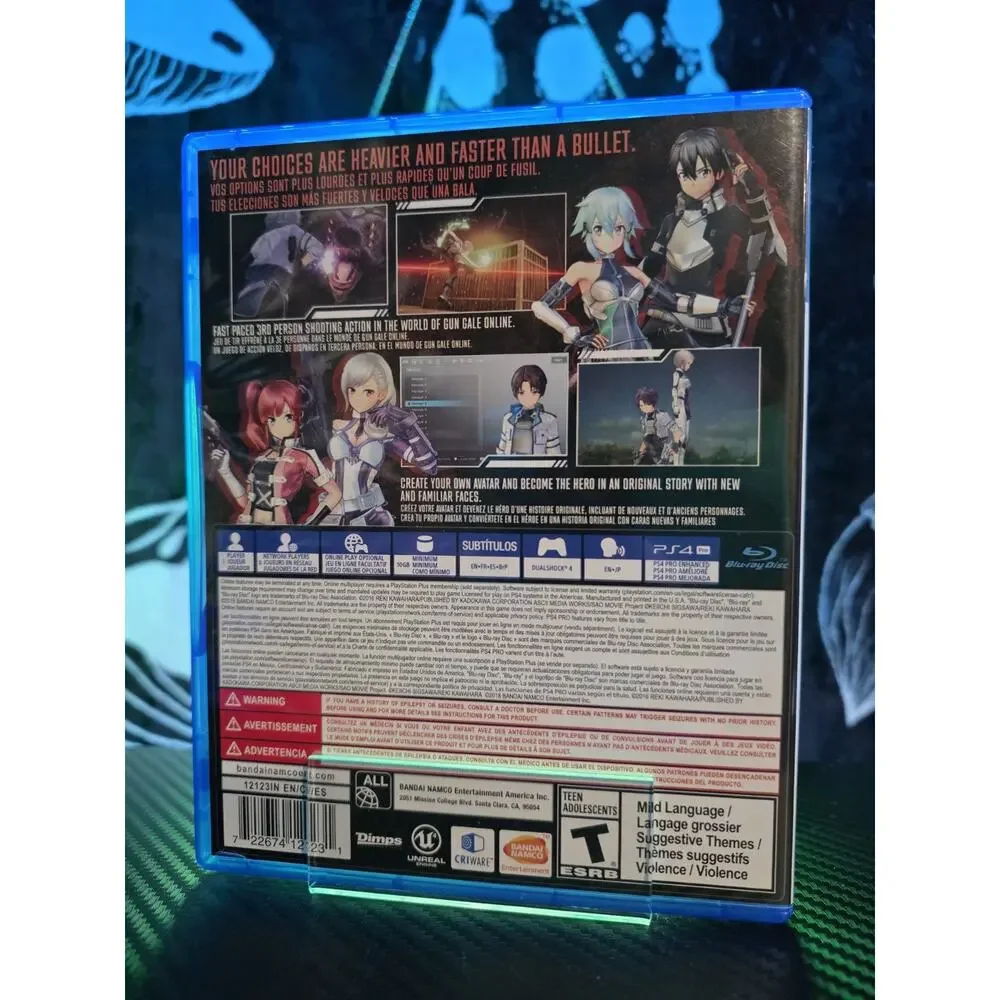 Sony PlayStation 4 Bandai Namco Sword Art Online Fatal Bullet 2016